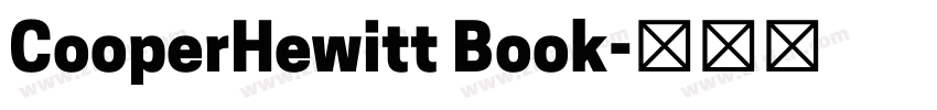 CooperHewitt Book字体转换